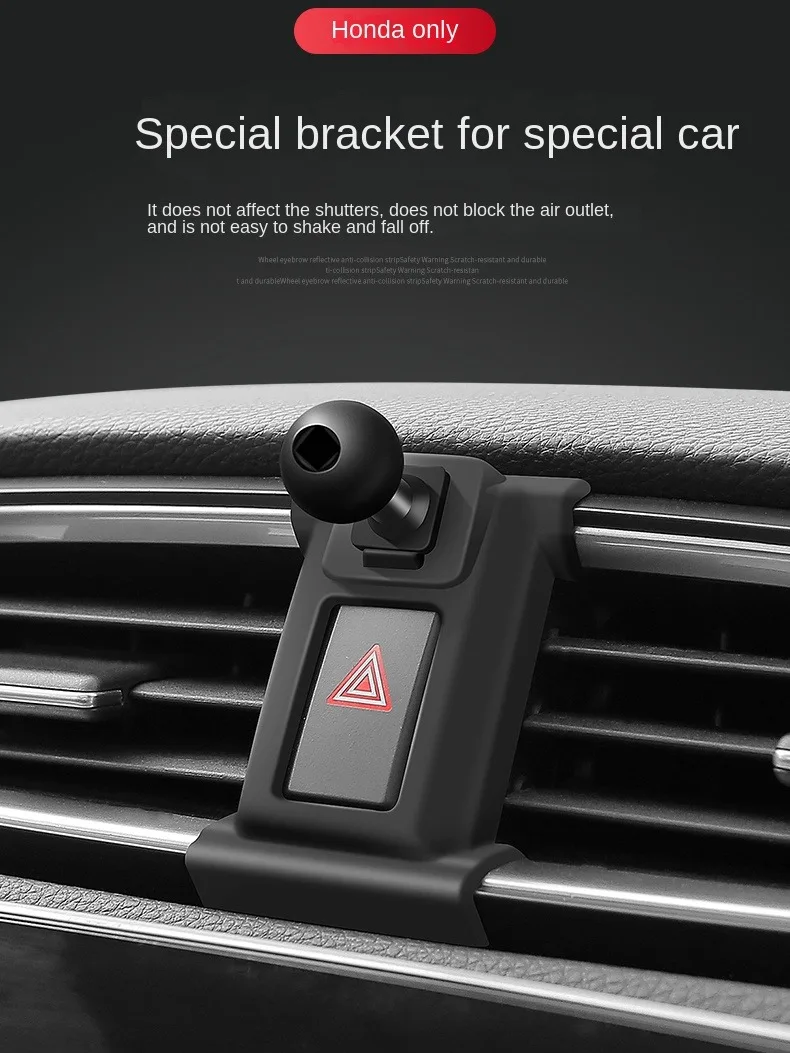 Für Honda Autotelefonhalter Montagesockelhalterung ACCORD 2004-2024, CRV 2008-2024, CIVIC 2006-2024, FIT JAZZ 2008-2022 – Detail 3