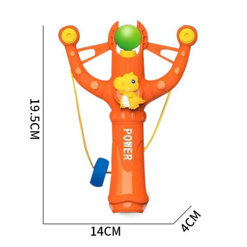 Creative Dinosaur Slingshot Children's Toys Cartoon Soft Bullet Launcher Parent-child Outdoor Sports Shooting Kids Birthday Gift