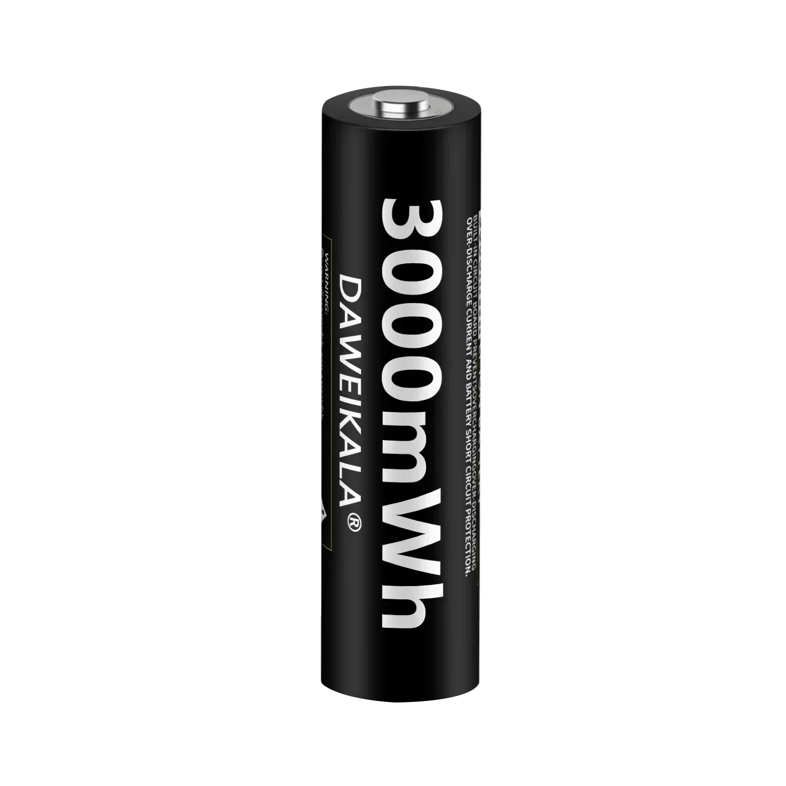 1.5V AAA 3000mWh Li-Ion Battery 2000+ Cycles for Mouse Flashlight Fan Game Machine CE Certified