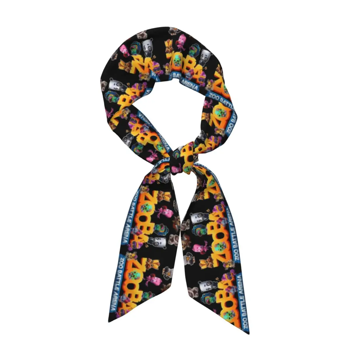 Great Model Zooba Battle Arena Gift Music Fans Women Long Narrow Scarf Silky Skinny Scarf Multi-use Neck Head Wrap for
