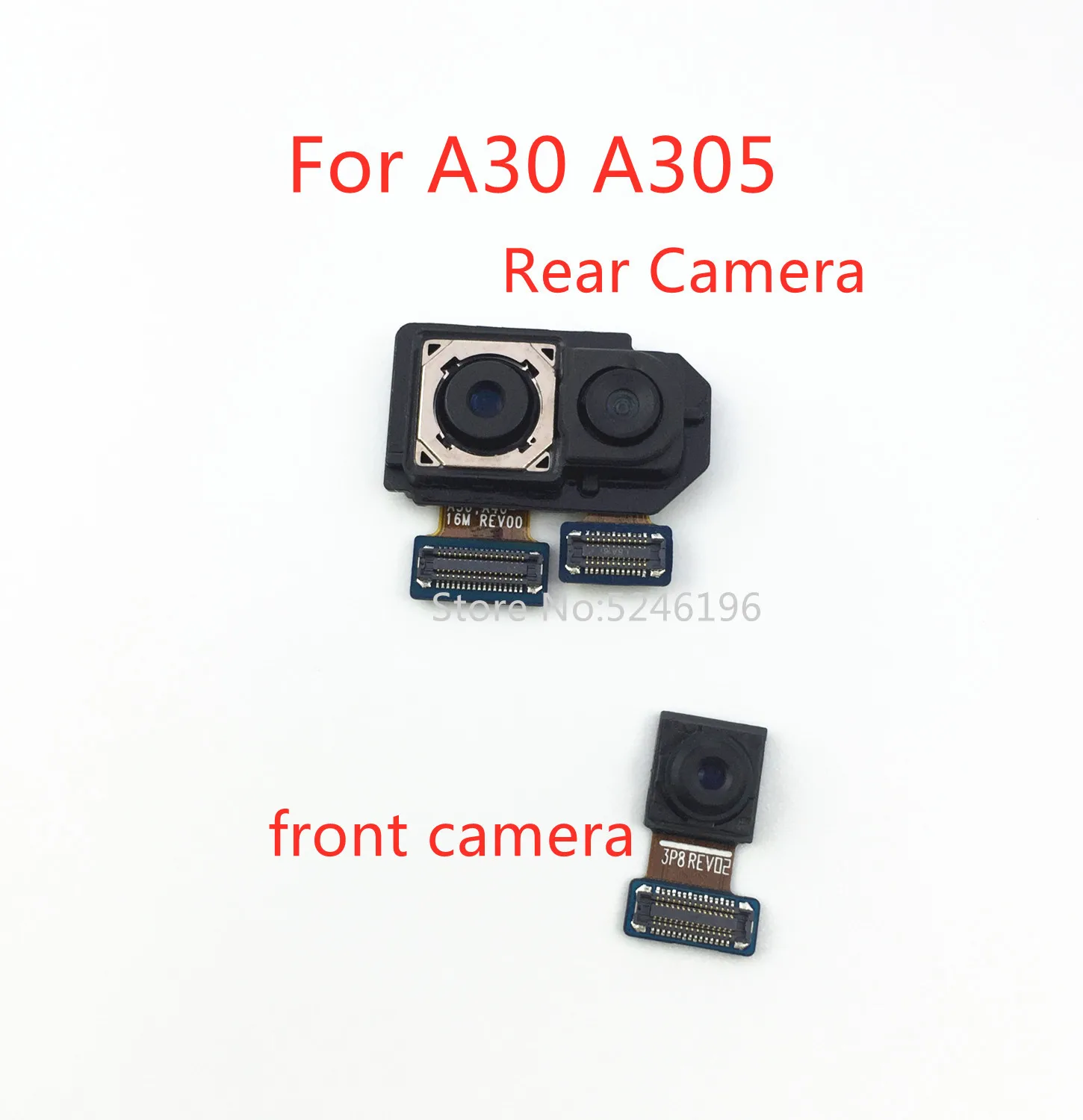 

1pcs Back big Main Rear Camera front camera Module Flex Cable For Samsung Galaxy A30 A305 A305F SM-A305F Original Replace Part.