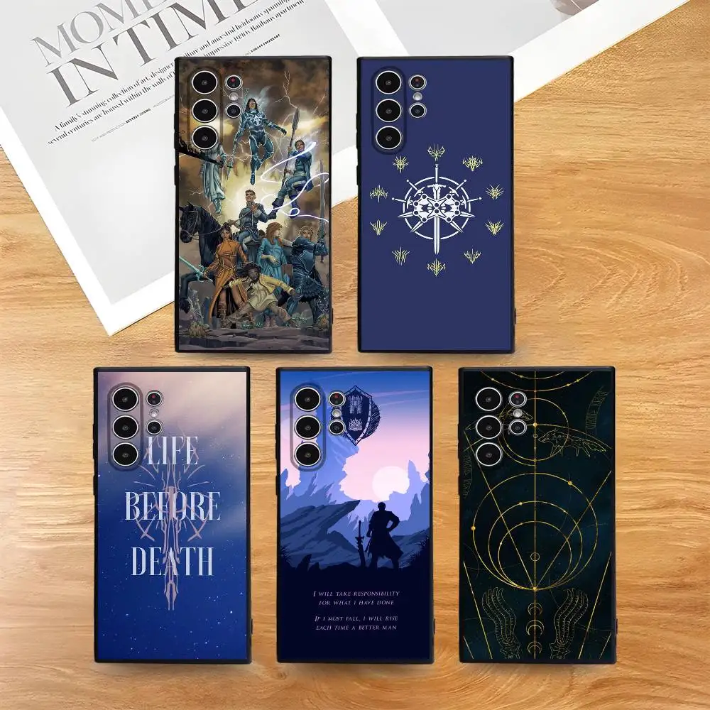 Die Stormlight Archive Knights Handyhülle, hautfreundliche, weiche TPU-Hülle, kompatibel mit Samsung S21/S22/S23/S24/S25 FE/Plus/Ultra