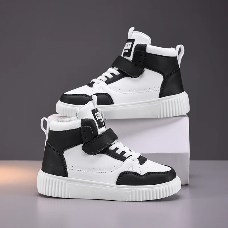 Kids Leather High Tops 2