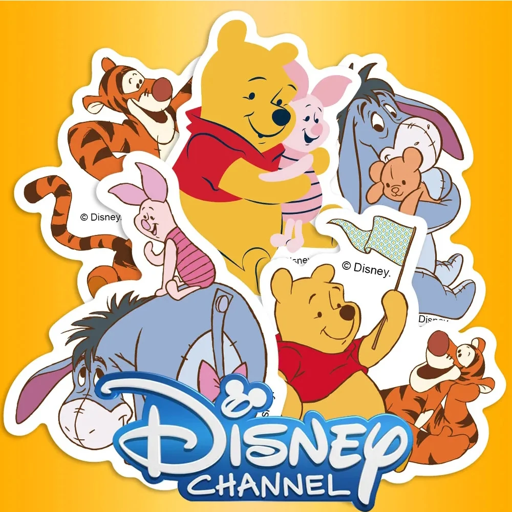 10/30/50 قطعة الكلاسيكية ديزني أنيمي ويني ذا بوه ملصقات لطيف الكرتون الشارات DIY بها بنفسك الهاتف المحمول القرطاسية الدراجة ملصق لعبة هدية