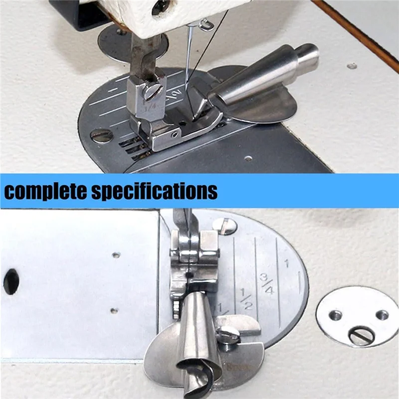 أدوات الخياطة M11K-مجموعة أقدام الضغط العالمية المكونة من 6 قطع لأنابيب هيمينغ 3-8 مم مع بكرات حافة حلزونية #3