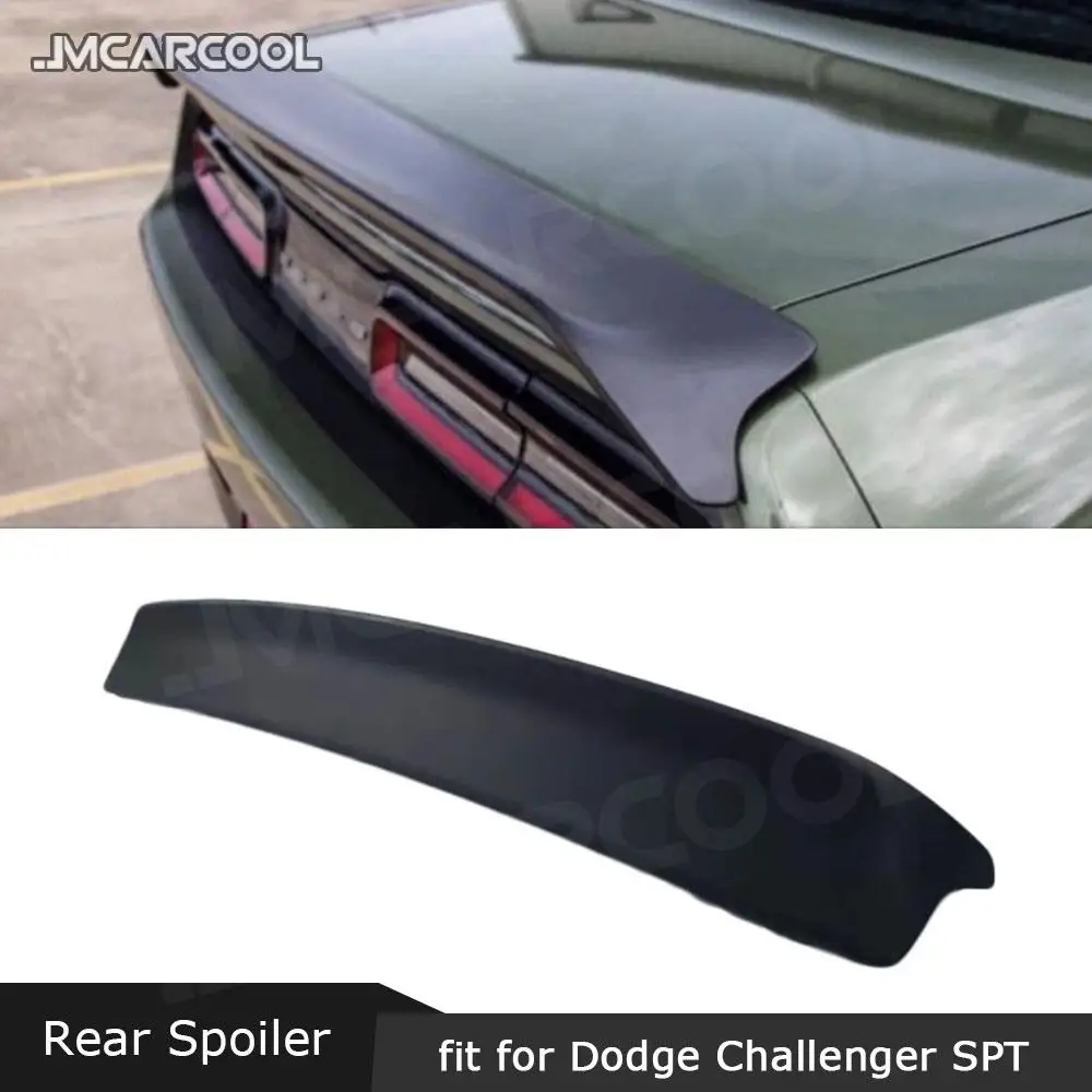 

JMCARCOOL Carbon Fiber Rear Boot Spoiler ABS Gloss Black Lip Wings For Dodge Challenger 2015-2018 Auto Car Decoration