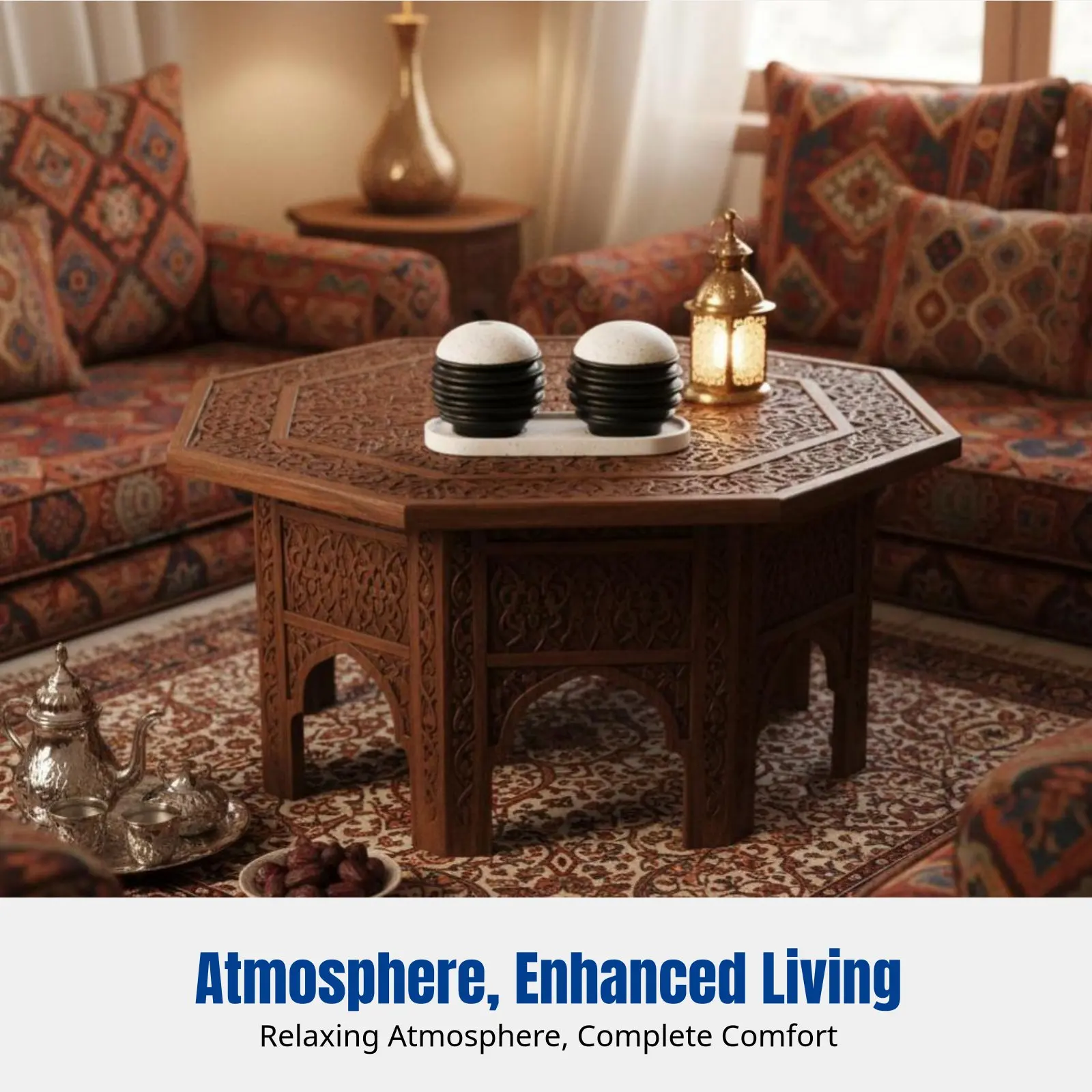 

Набор для благовоний в форме шестигранной сферы из смолы, настольный декор для дома, восточная арабская чаша для мероприятий