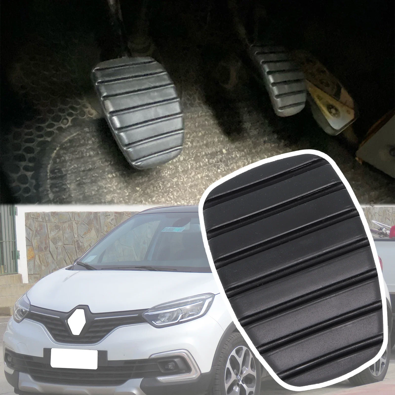 Brake Clutch Foot Pedal Pad Cover Replacement For Renault Kaptur Captur amsung QM3 2019 2018 2017 2016 2015 2014 2013 7700416724