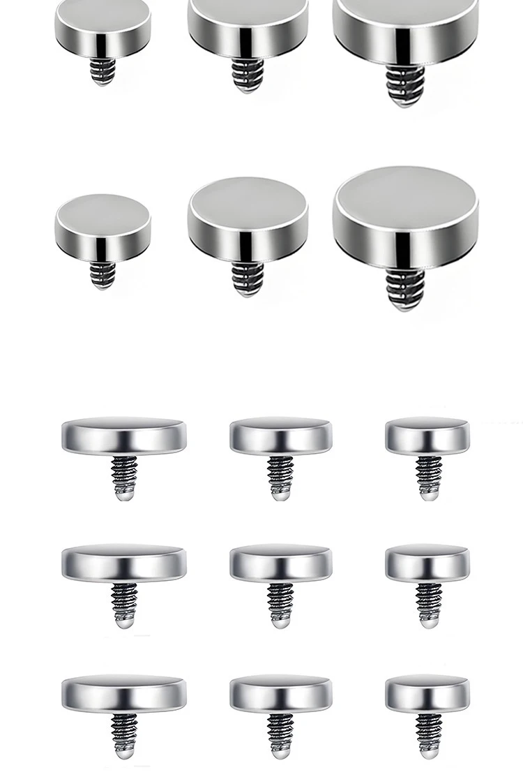 1/10 Stück ASTM G23 Titan Stilvolle Klassische Ohrstecker, Augenbrauenstecker für Lippen, Nase und Knorpel, Körperschmuck für Frauen – Detail 6