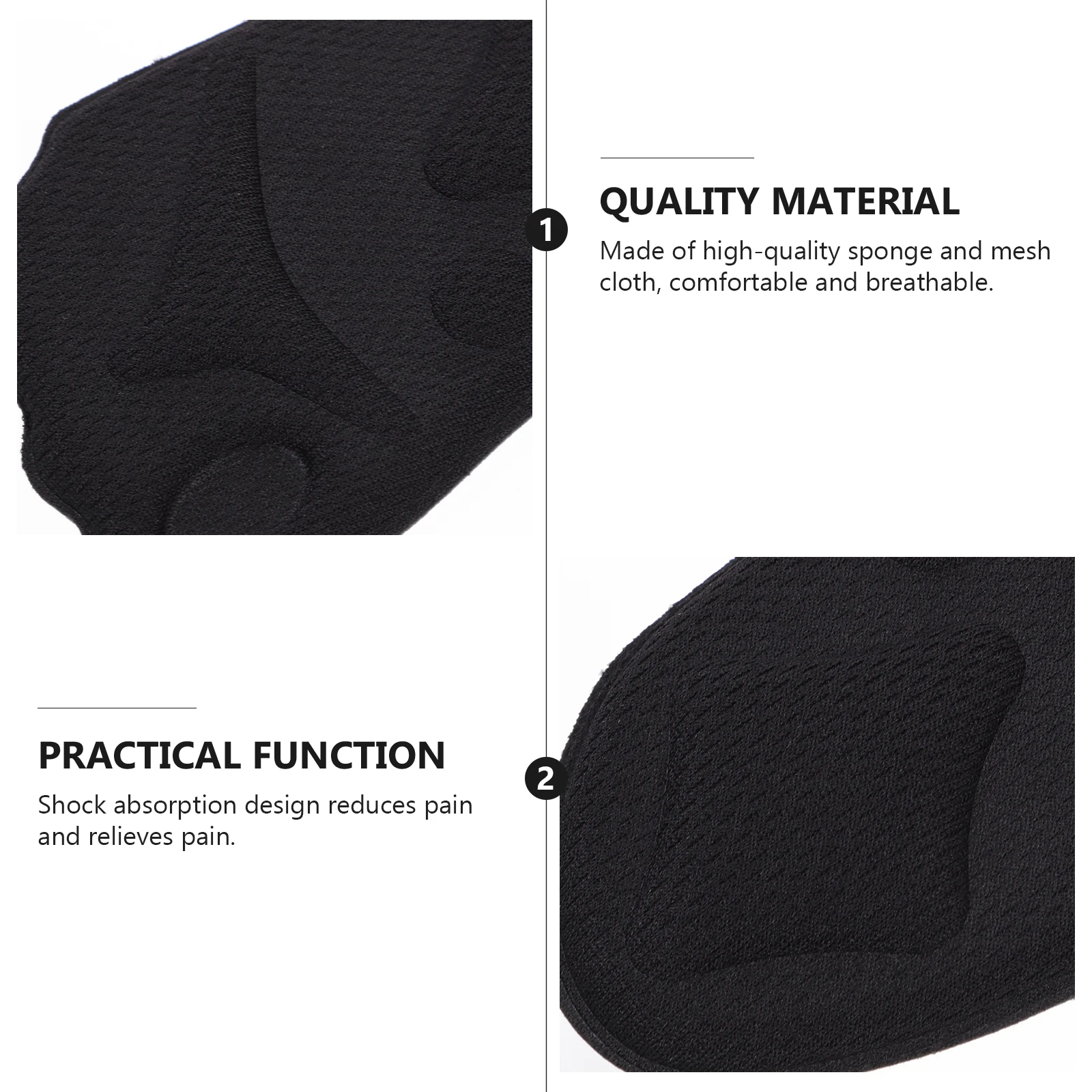 

8 Pcs Pain-proof Foot Pad Shoe Pads Forefoot Cushion Inserts Absorb Sweat Sponge Front Cushions Women's High Heels Comfort