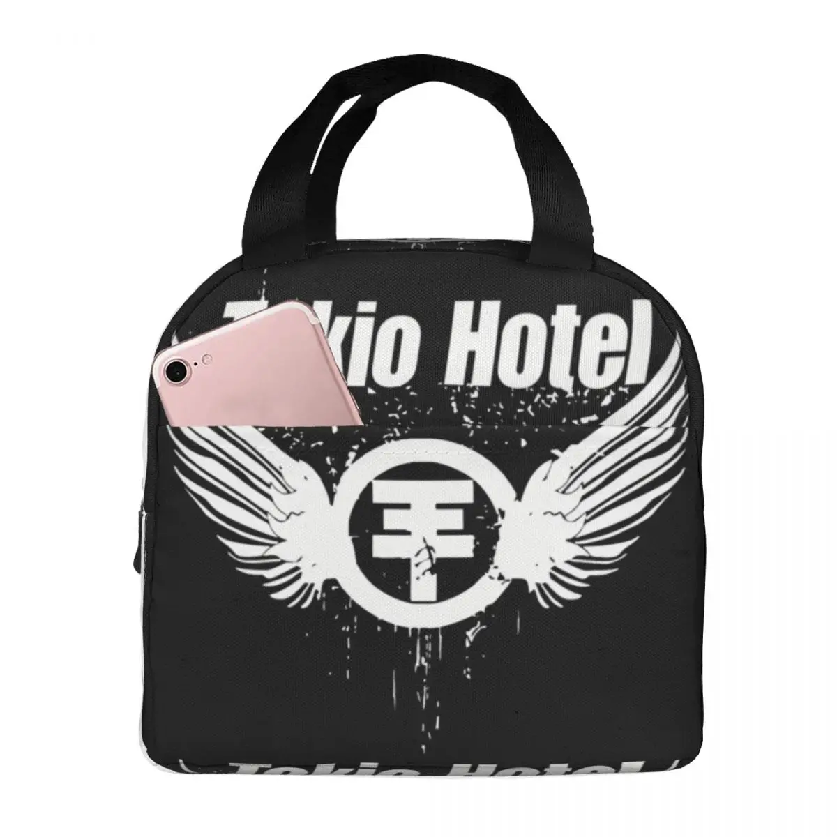Tokio Hotels Heavy Metal Pop Rock Lunch Bag Men Women Thermal Cooler Insulated Lunch Boxes for School