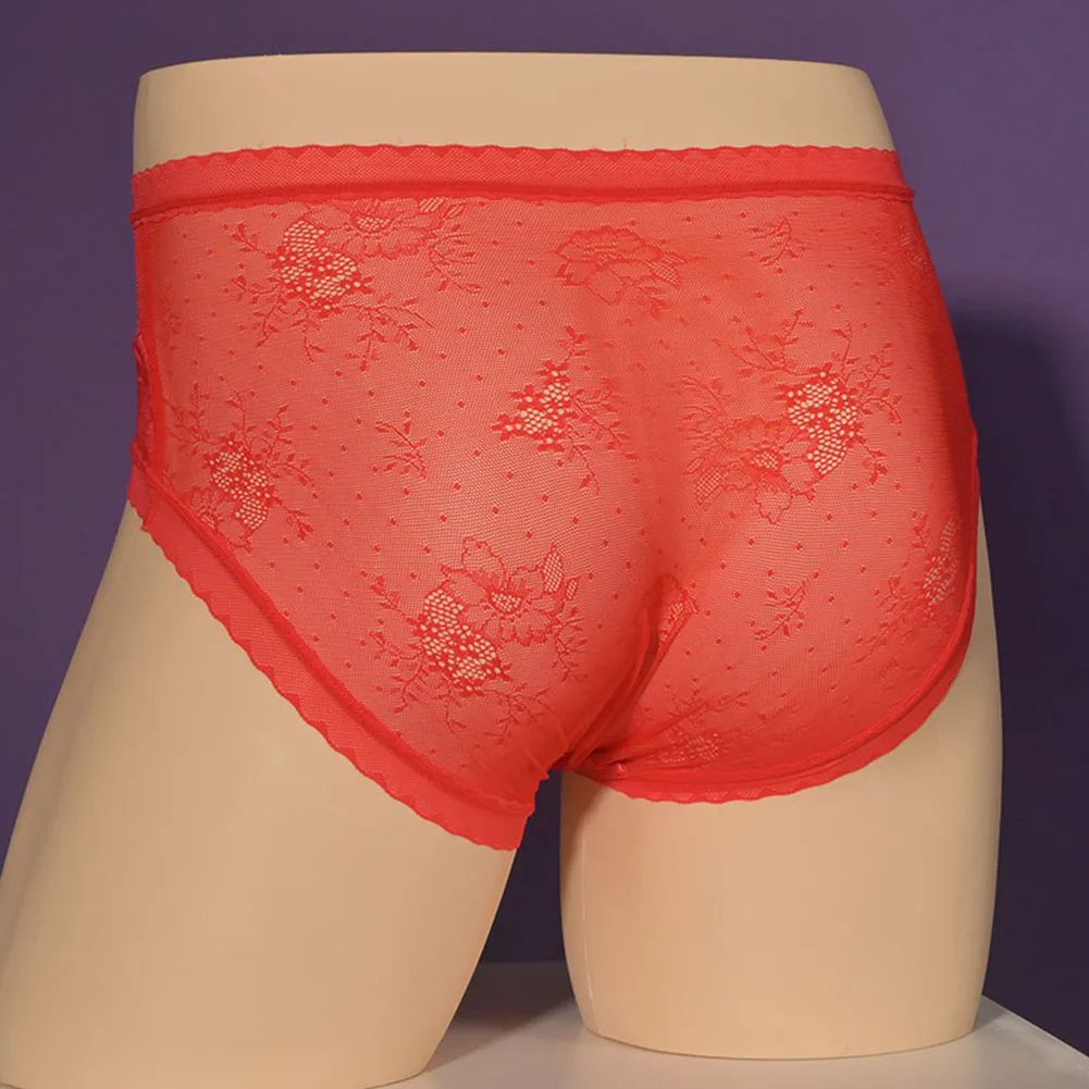 

Breathable Underwear Low Rise Underwear For Home Use For Sleep Wear Hidden Lace Design Medium Stretch Elasticity