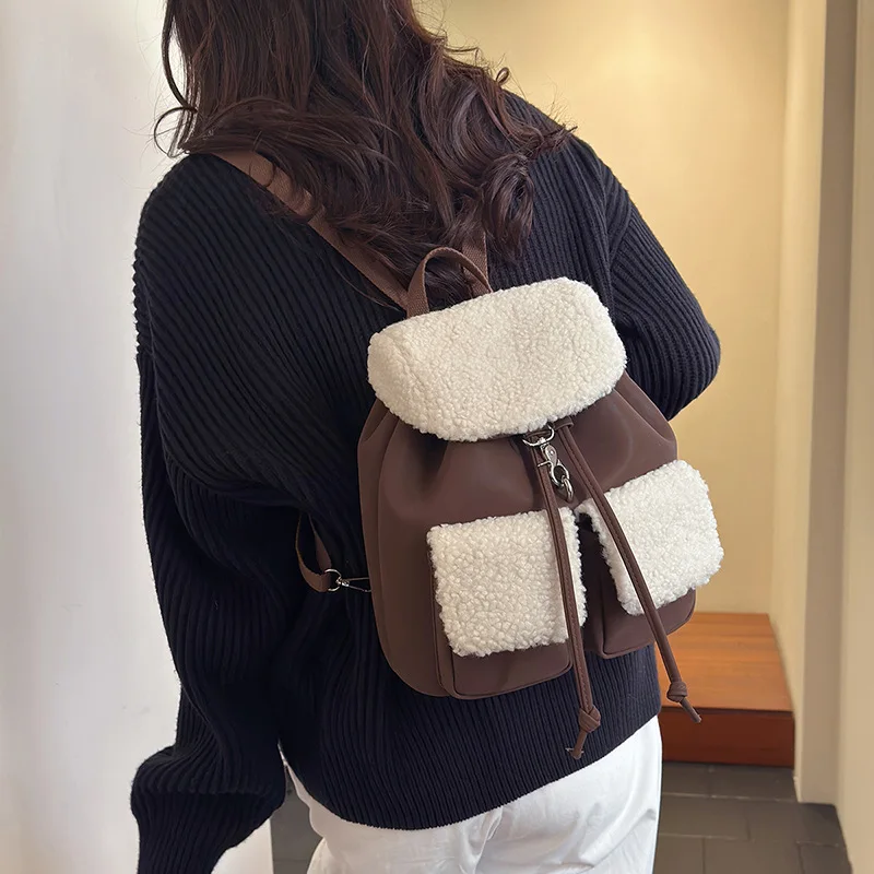 

Плюшевые детские рюкзаки большой емкости с ягненком для мальчиков, милые рюкзаки, школьная сумка, дизайнерские сумки, рюкзак с героями мультфильмов, Mochilas Mujer Рюкзак