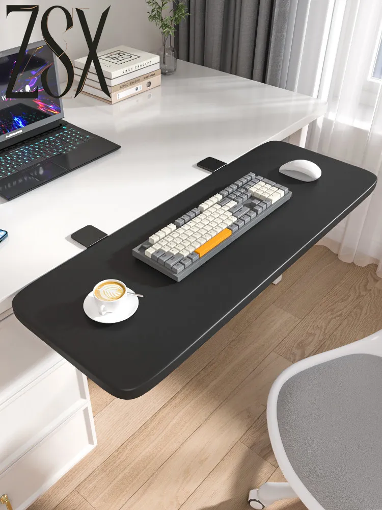 Desktop Extension Board Foldable Table Top Expansion Board Desk Side Widened Extension Rack Office Desk Extension Board