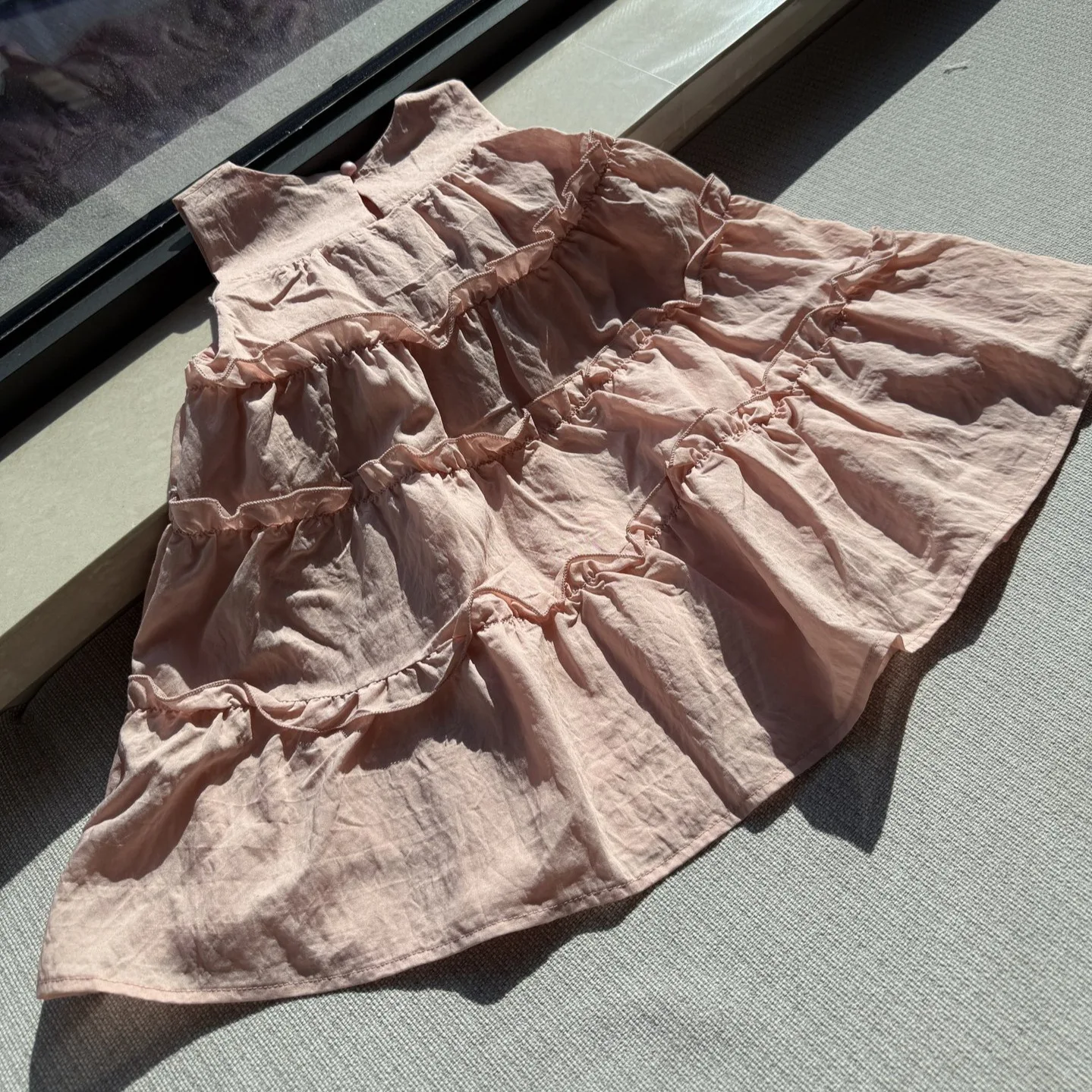 

2025 New Summer Style Girls Dress Childrens Solid Color Cute Vest Skirt Childrens Skirt