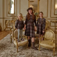 AS AW26 Chestnut Collection Brown Embroidery girls dress knitting boys brother sister family match clothes