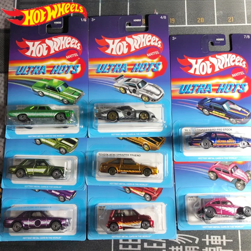 

Original Hot Wheels Ultra Hots Series 1/64 Diecast Alloy Car Model 67 Pontiac Gto & Volkswagen Collectible Play Boys Gifts Toys