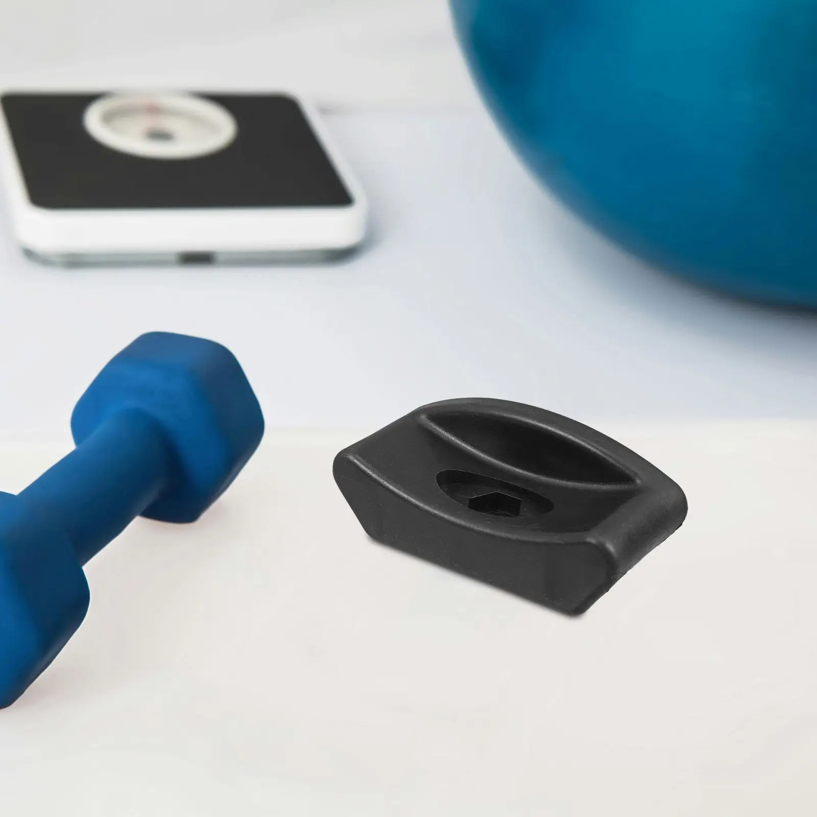 4Pcs Barbell Rack Stabilizer Rubber Saddles Anti-Vibration Dampening Pad Dumbbell Rack Support Cushion for Weight Stand Gym