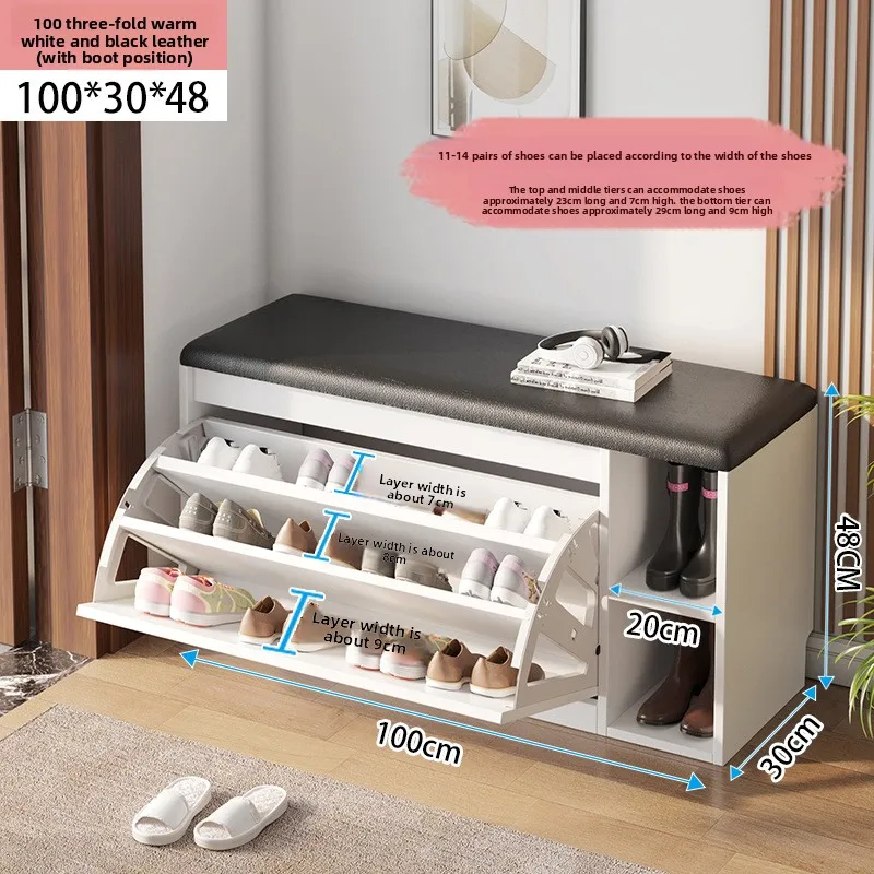 

Прочная табуретка для переобувания с местом для обуви, шкаф для обуви, табурет для сидения дома, табурет-полка для обуви, табурет для хранения обуви.