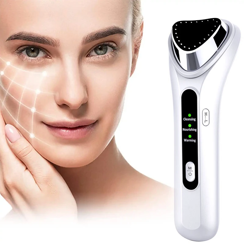 

Portable Home Personal Anti Wrinkle Device Skin Care Heating Face Skin Rejuvenation Device Ultrasound Lifting Massager