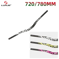 Mountain Bike Handlebar 31.8mm Bicycle Riser Bar 720/780mm Aluminum Alloy Handle MTB Downhill Horizontal Cycling Parts