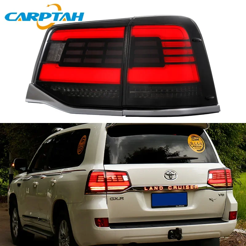 Car LED Taillight For Toyota Land Cruiser LC200 2016-2020 Rear Running Lamp Brake Reverse Turn Signal Waterproof Car Accessories