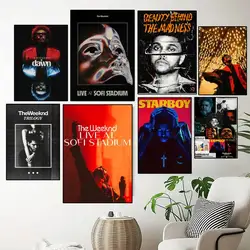 Singer The Weeknd POSTER Poster Prints Wall Painting Bedroom Living Room Wall Sticker Small