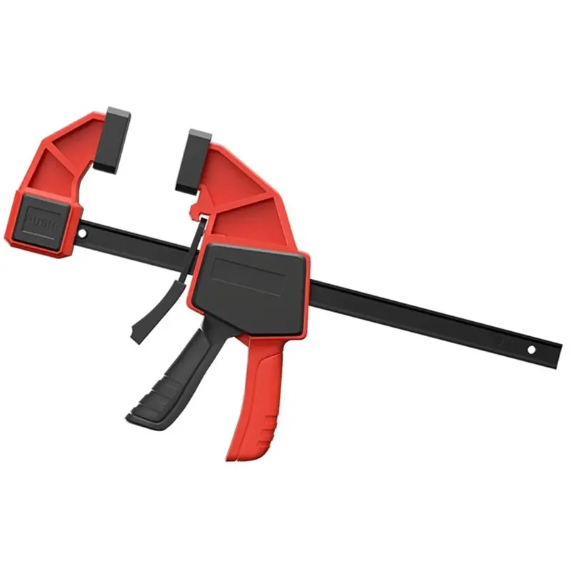 ABXF-12-Inch Bar Clamps Set With Leveling Block Clamps, One-Handed Quick Grip Woodworking Clamps, Expandable Spreader