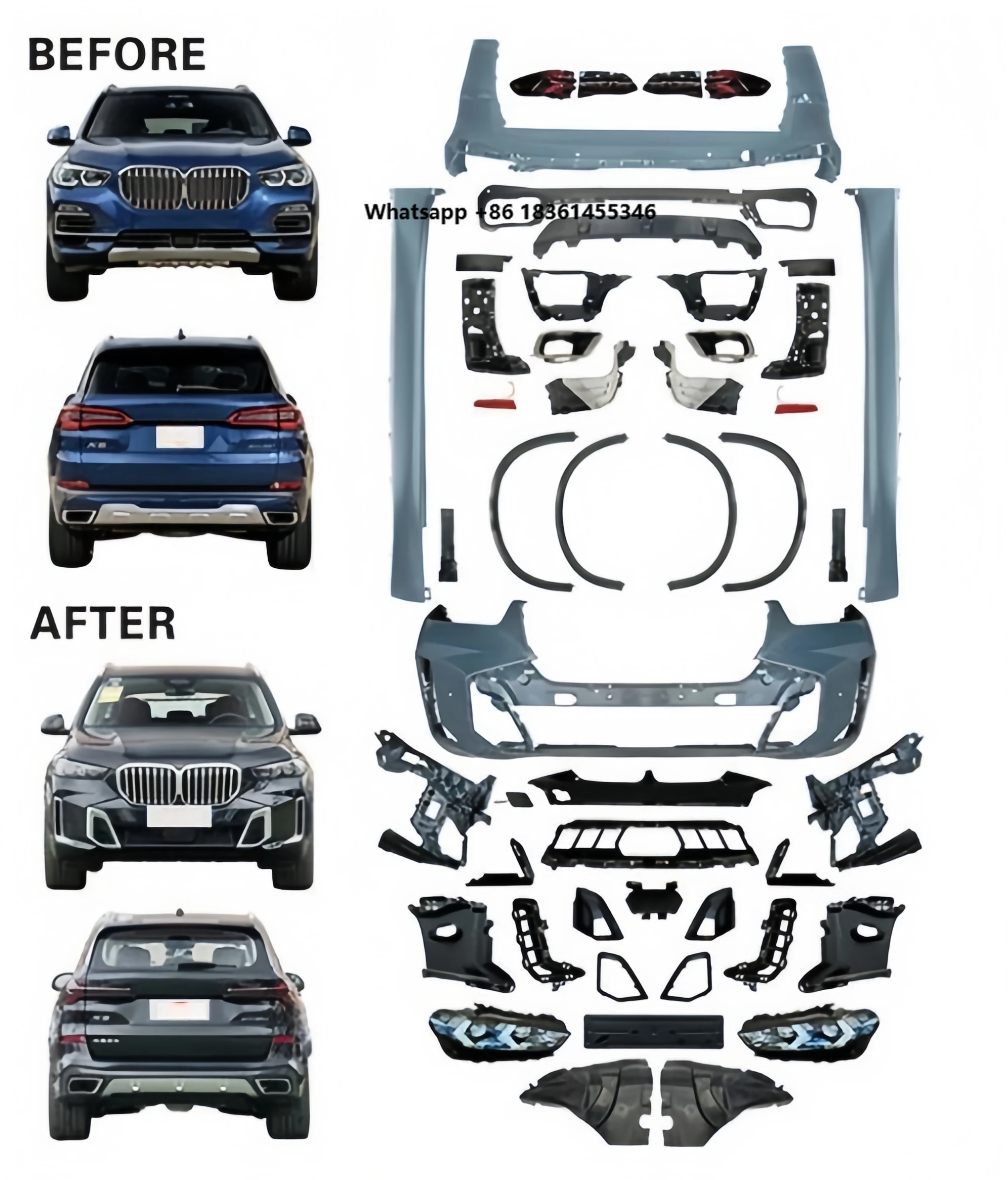 

Bodykit for X5 M Competition XDrive25d E25d E30d E40d E45e M50i E40i G05 (19-22) Low to High F95(23+) LCI Lossless Versi