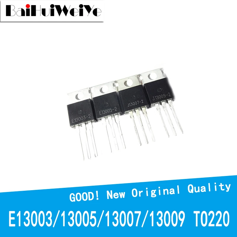 10PCS/LOT E13003 E13005 E13007 E13009 E13003-2 E13005-2 E13007-2 E13009-2 MJE13003 MJE13005 MJE13007 MJE13009 TO-220