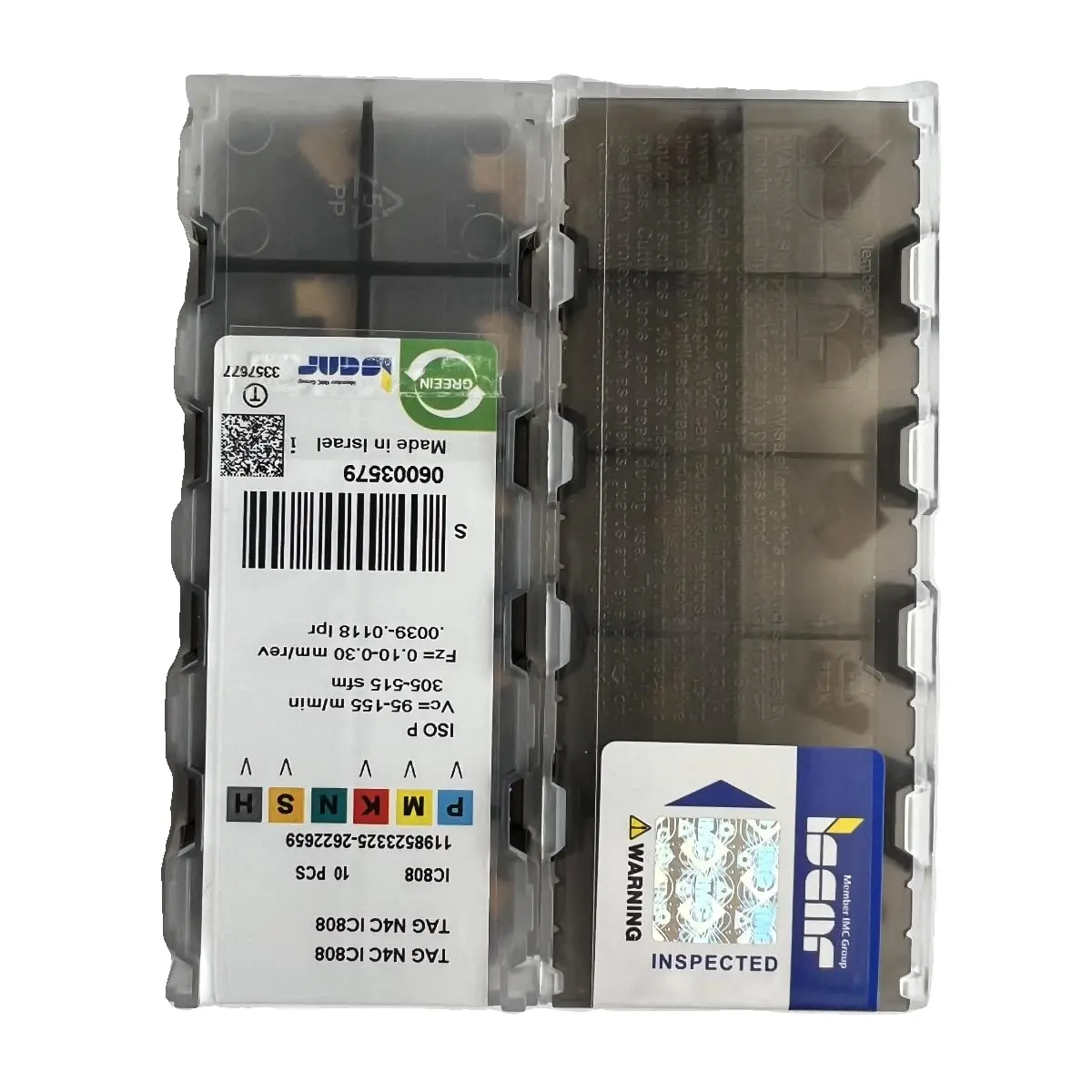 Lâmina CNC TAGN4C IC808 do carboneto, original, 10 PCes