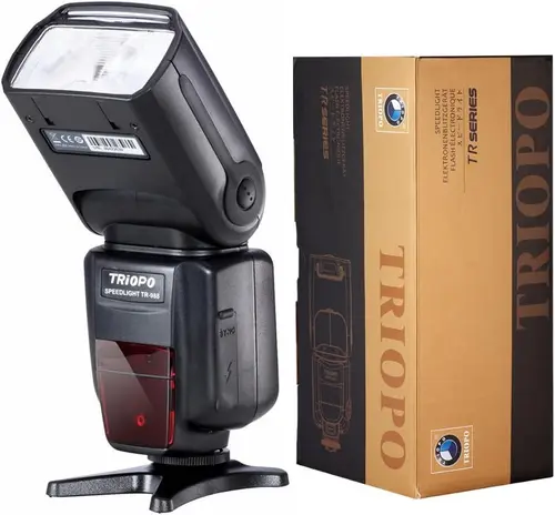 Imagen 2 del producto Triopo TR-988 II TTL para cámara profesional, sincronización de alta velocidad, Flash Speedlite para Canon y Nikon, 6D, 60D, 550D, 600D, cámaras SLR digitales