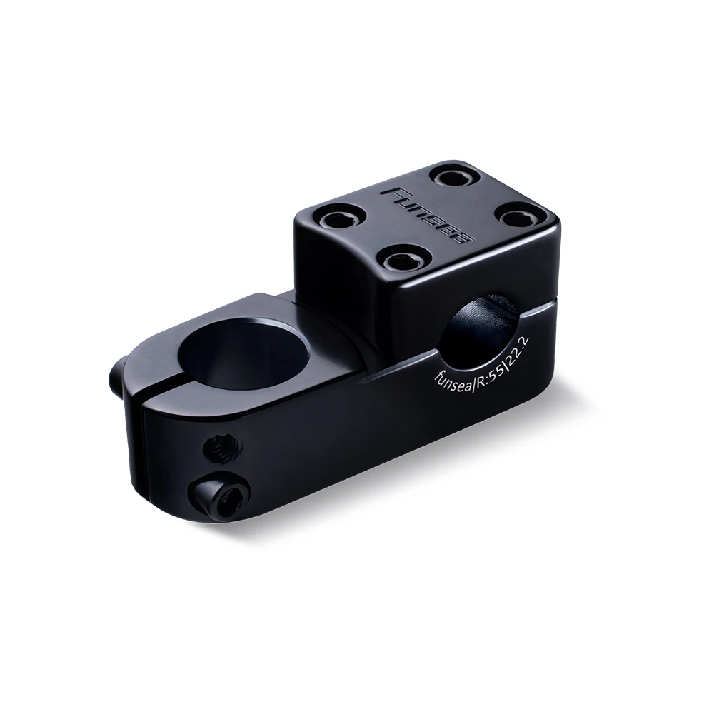 

Funsea Stem BMX Wheelie Stunt Bike Accessories Alloy 22.2mm Radius 55mm BMX Parts Anodizing Color Black Cycling Engrave Logo