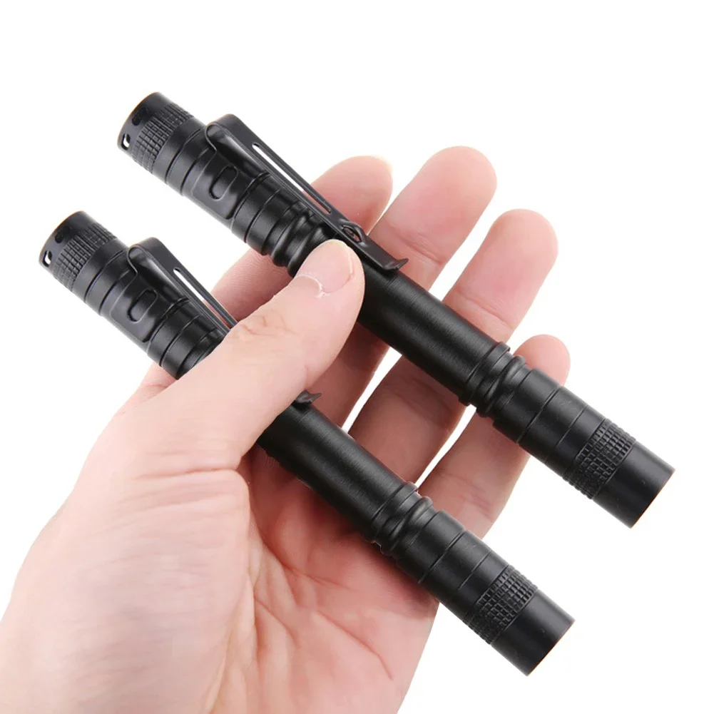 Mini Pen Light Portable XPE R3 LED Flashlight Waterproof Clip Pocket Torch AAA Outdoor Camping Hiking