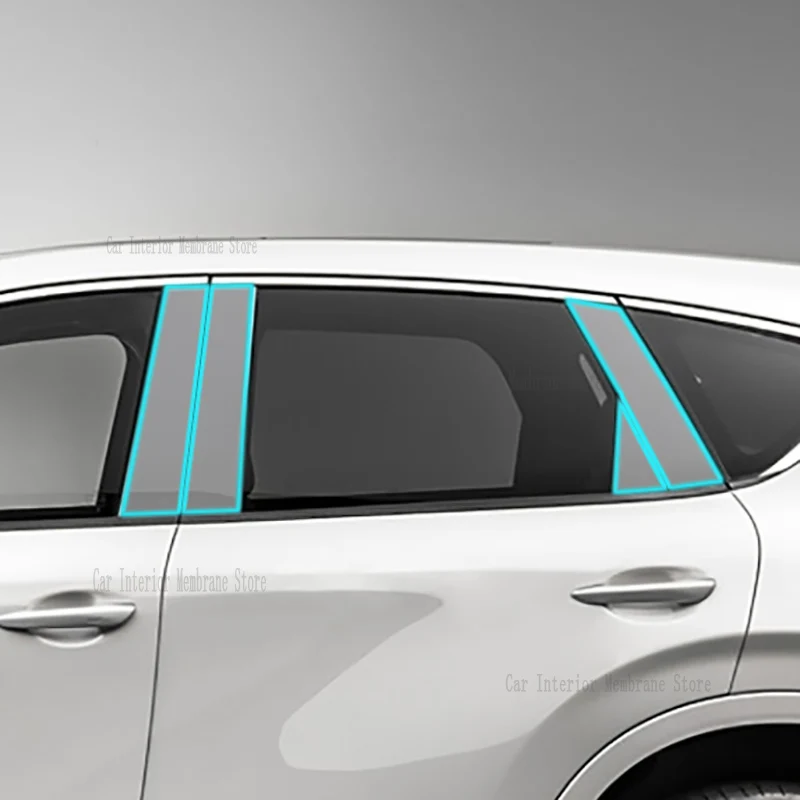 For MAZDA CX60 CX-60 2022 2023 2024 B/C/D-Pillars Car Exterior Automobile Pillar Anti-scratch TPU film protect Protective Film