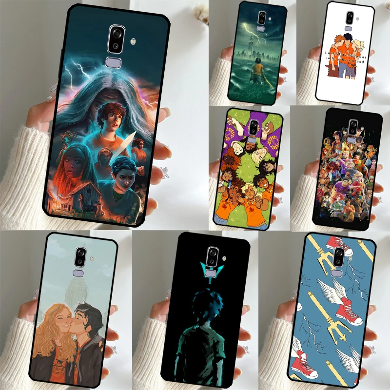 P-Percy Jackson Cartoon Case For Samsung Galaxy J6 2018 J4 Plus J8 A6 A7 A8 A9 J1 J3 J5 J7 2016 A3 A5 2017 Cover