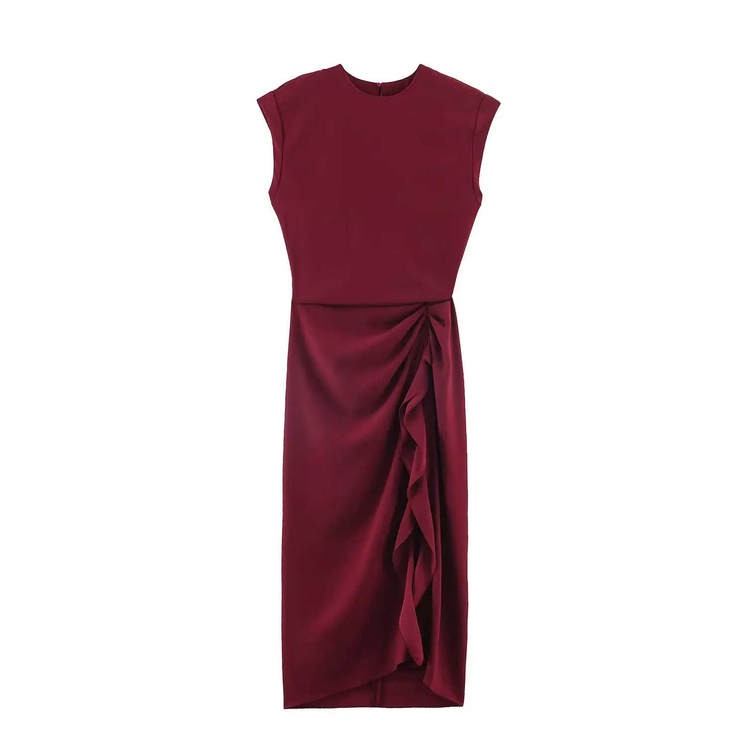 Maxdutti Women's Fashion 2026 Summer New Collection: Stylish And Elegant Layered Decorated Midi Dress