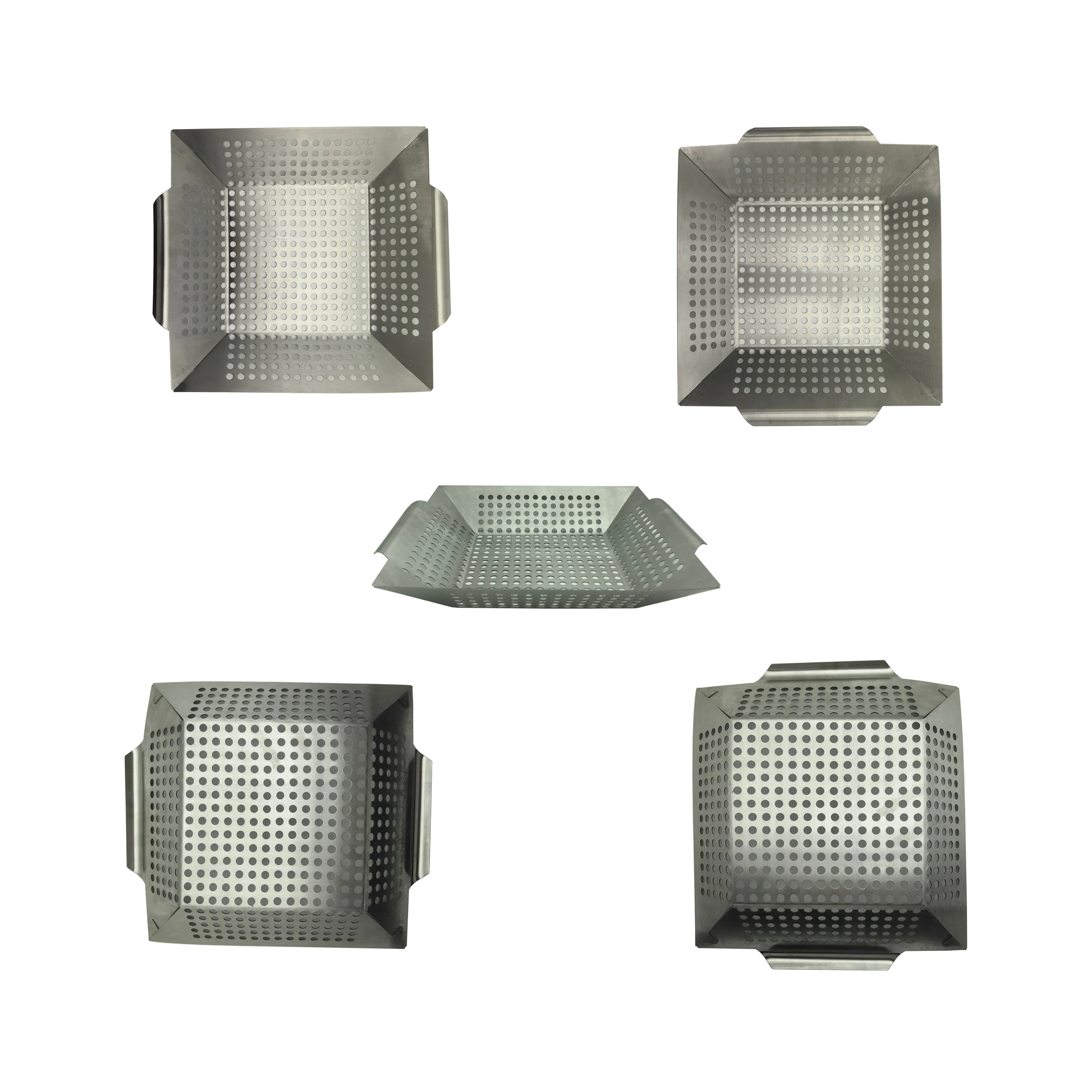 Premium Stainless Steel Vegetable Washing Basket Durable Rust Proof Multi-Functional Kitchen Tool Home Commercial Use