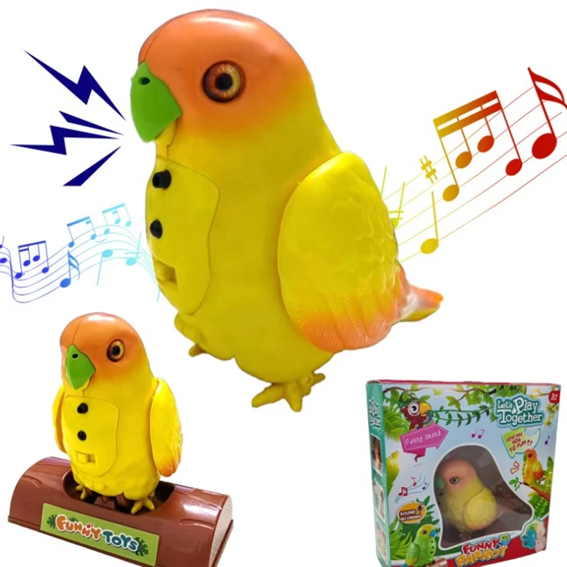 Children's Toys Electric Parrot Talking And Singing Hand Gesture Sensing Funny Record Pet Educational Toys For Baby Gifts