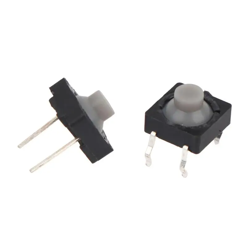 20 Stück 8x8x5MM Geräuscharmer Taktiler Drucktastenschalter 2-Pin 4-Pin Kupferkontakt für DIY Elektronische Schaltkreissteuerungsteile – Detail 3