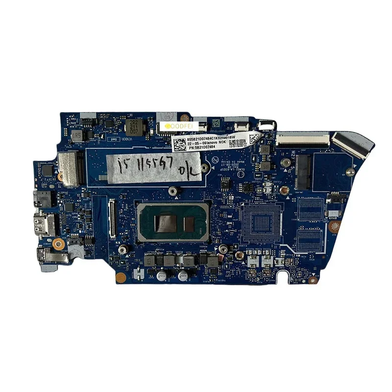 5B21D07484 For Lenovo Ideapad 5-14ITL05 Laptop Motherboard LA-K321P I5-1155G7 8G Notebook Mainboard 100% test work