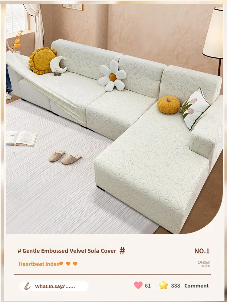 

Proof Sofa Cover Full Wrap Protection Dustproof Modern Simple Sle Tee One Faux Fur Couch Pad Cover for Autumn Wi...