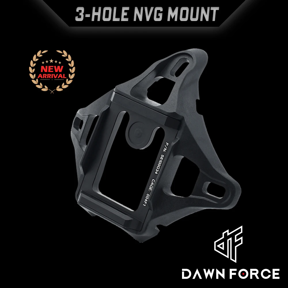 Tactical Airsoft AF MK Series Helmet NVG Mount TMC 3-Hole Shroud PN NVG Base Mount with Full Original Markings