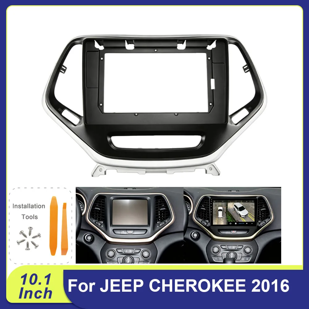 10.1 Inch Car Stereo Dash Kit for Jeep Cherokee 2016 Android Multimedia Player with CANBUS