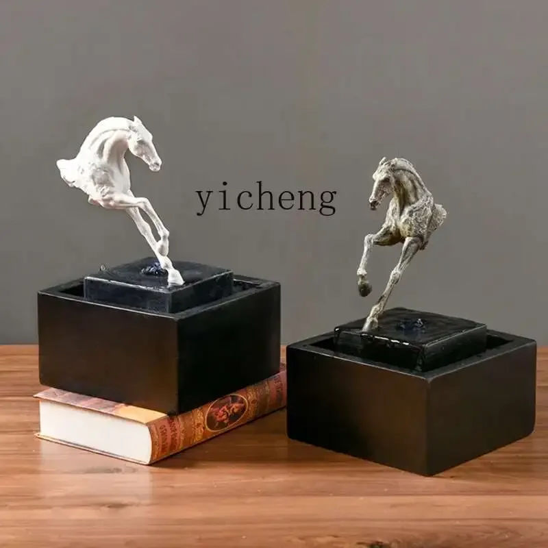 BJ  Silence Is Gold Creative Circulating Water Humidifier Desktop Light Luxury Vase Decorative Ornaments