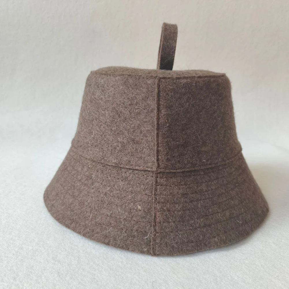 Thermal Sauna Hat Crafted from Pure Wool Felt to Maintain Shape and Softness Through Repeated For Steam Exposure