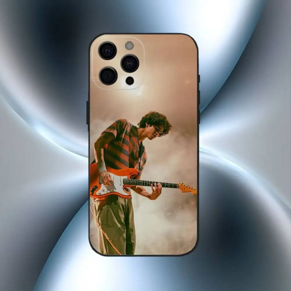 D-Dominic F-Fike 아이폰17,16,15,14,13,12 플러스,맥스용 소프트 실리콘 블랙 케이스