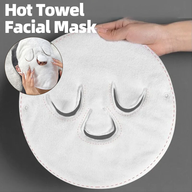 

Face Towel Skin Care Hot Cold Compress Facial Coral Fleece Absorbent Towel Wet Compress Steamed Clean Pore Mask Beauty Health