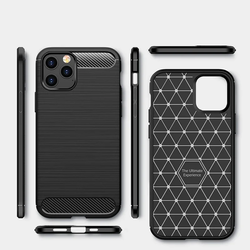 Anti-fingerprint Carbon Fiber Brushed Cover for Iphone 15 14 Pro Max 13 12 Pro 11 15 plus Iphone15 Iphone14 Best Protection Case