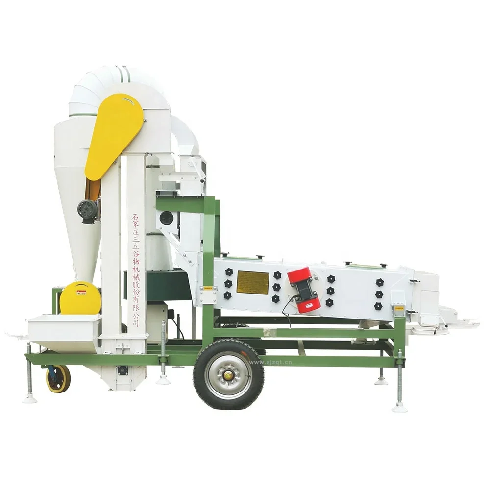 Cereal grain cleaning machine Seed classifier rice wheat sorghum air screen cleaner